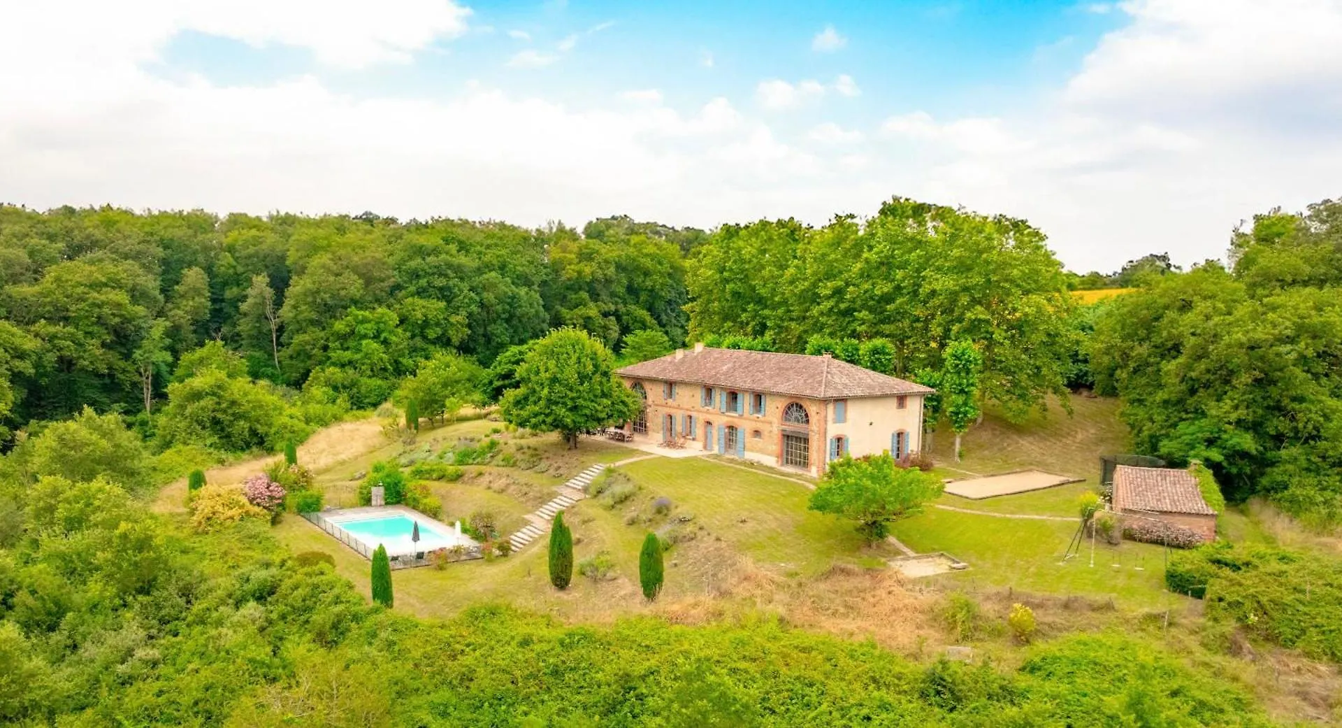 فيلة Magnifique Grand Gite Entier Avec Piscine Et Vue Lezat-sur-Leze فرنسا